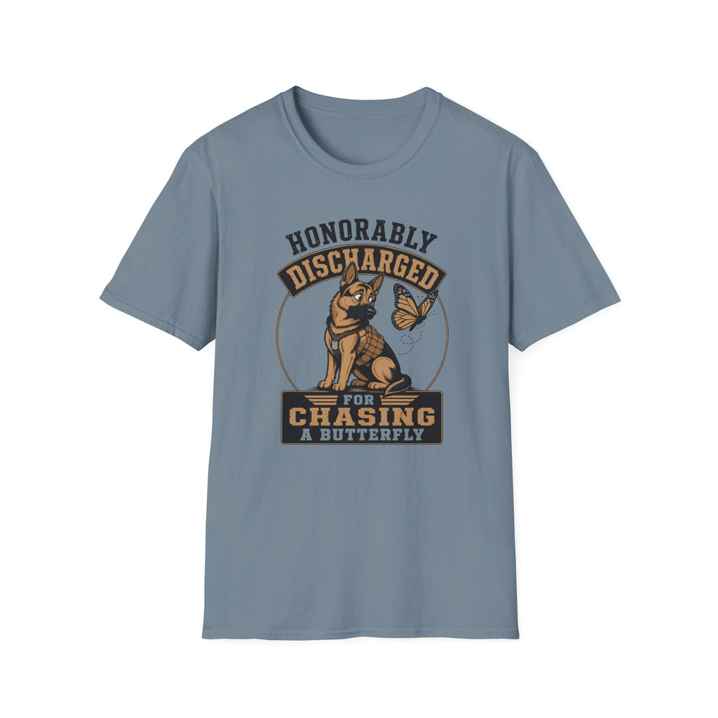 Honorably Discharged For Chasing A Butterfly T-Shirt