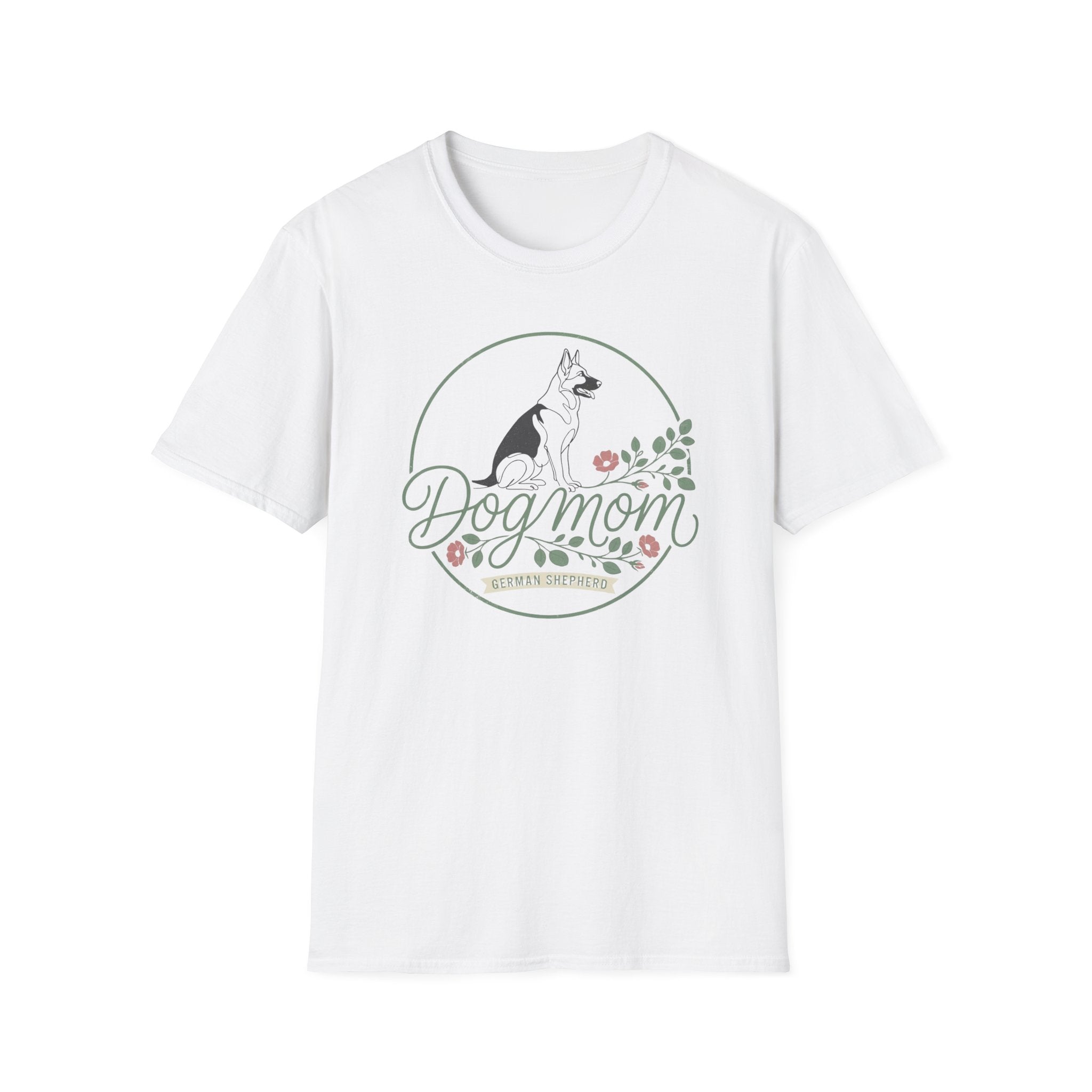 GSD Mom & Flowers T-Shirt