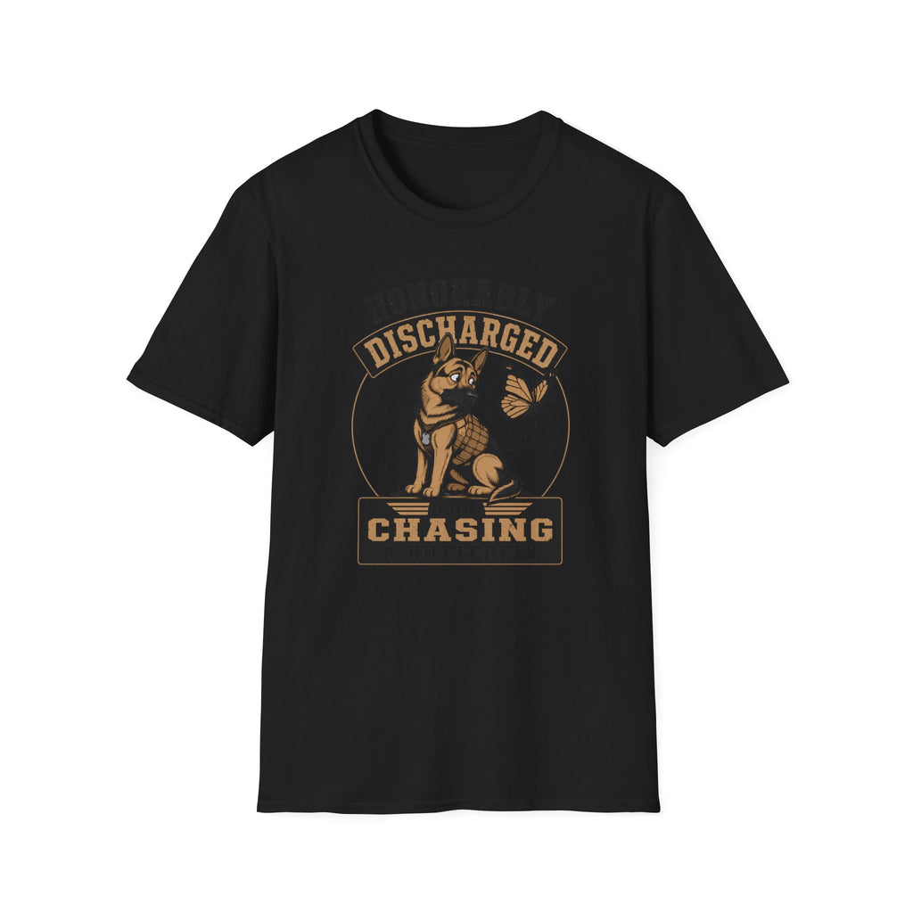 Honorably Discharged For Chasing A Butterfly T-Shirt
