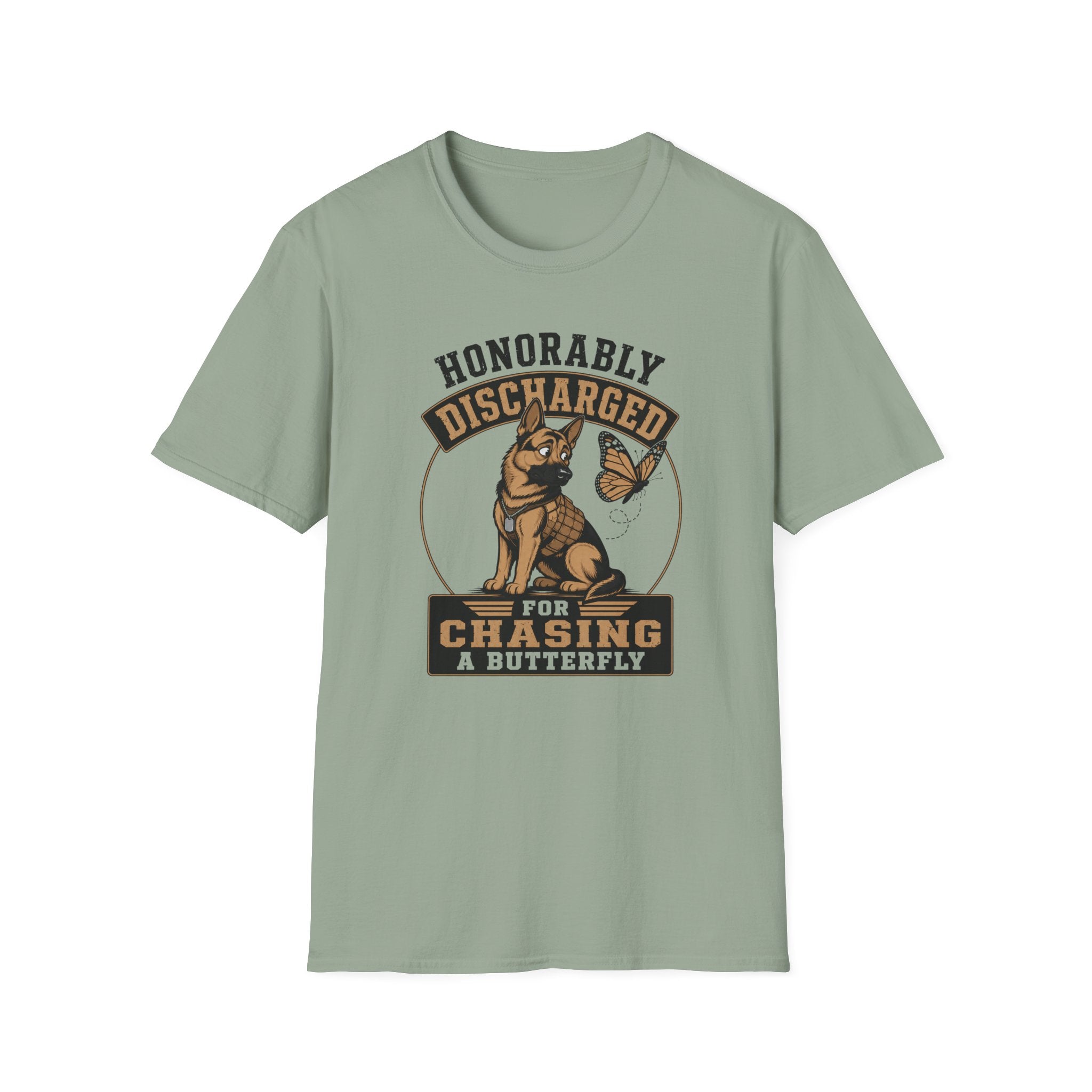 Honorably Discharged For Chasing A Butterfly T-Shirt