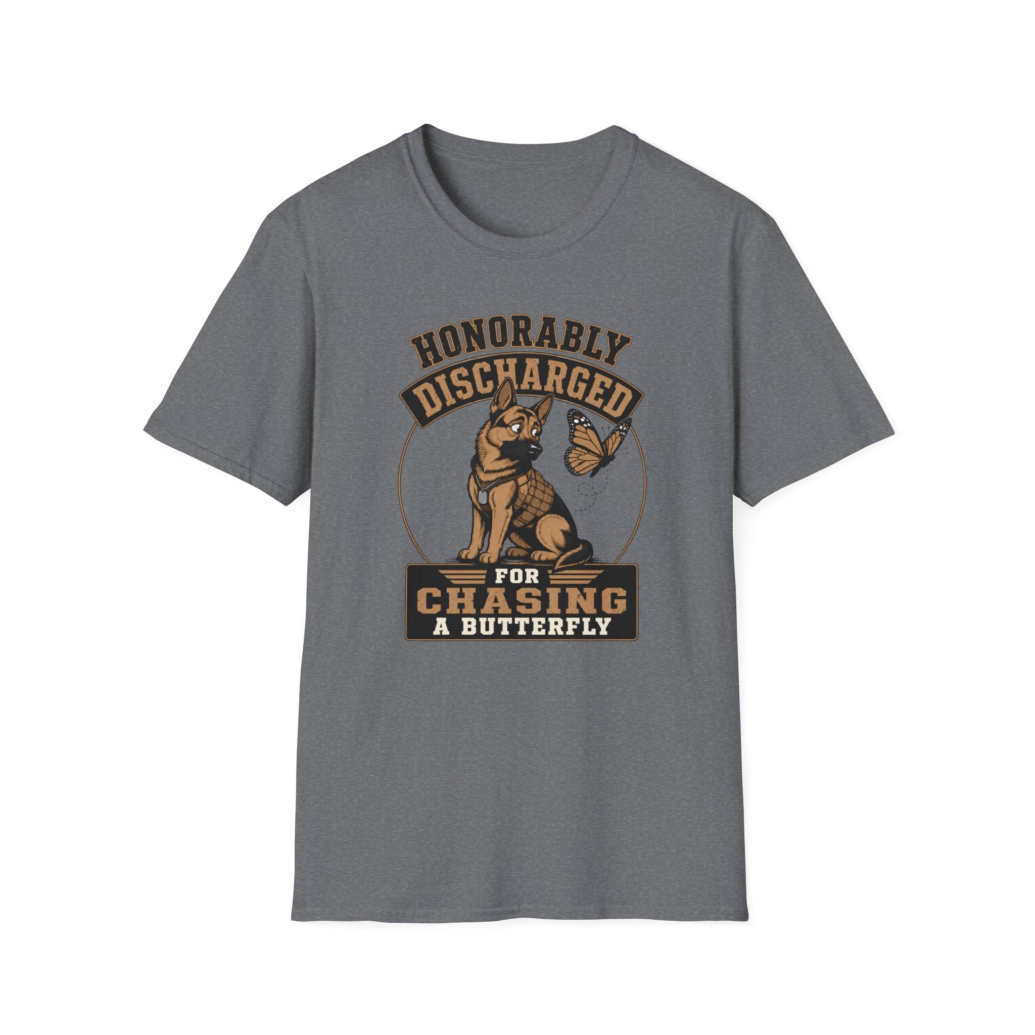 Honorably Discharged For Chasing A Butterfly T-Shirt