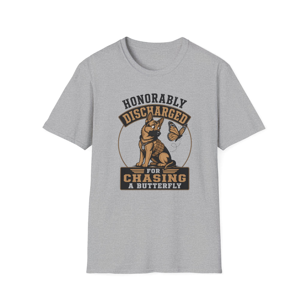 Honorably Discharged For Chasing A Butterfly T-Shirt