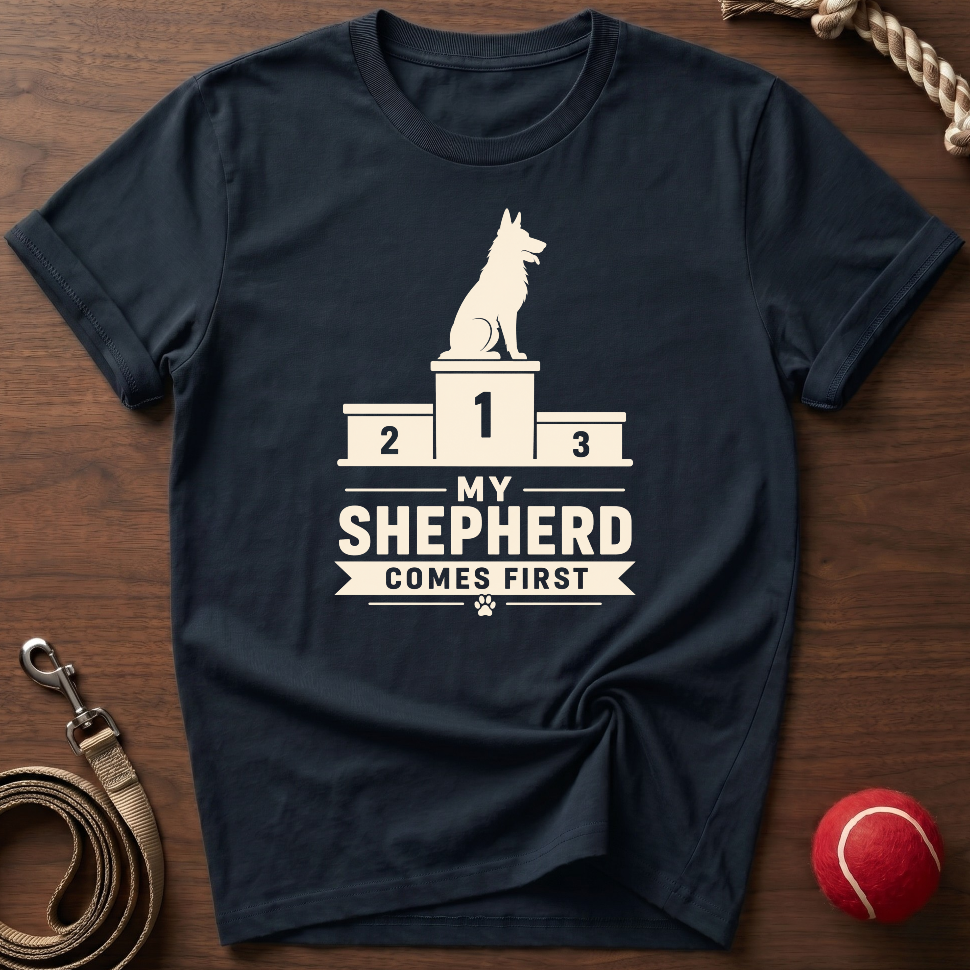 My Shepherd Comes First T-Shirt