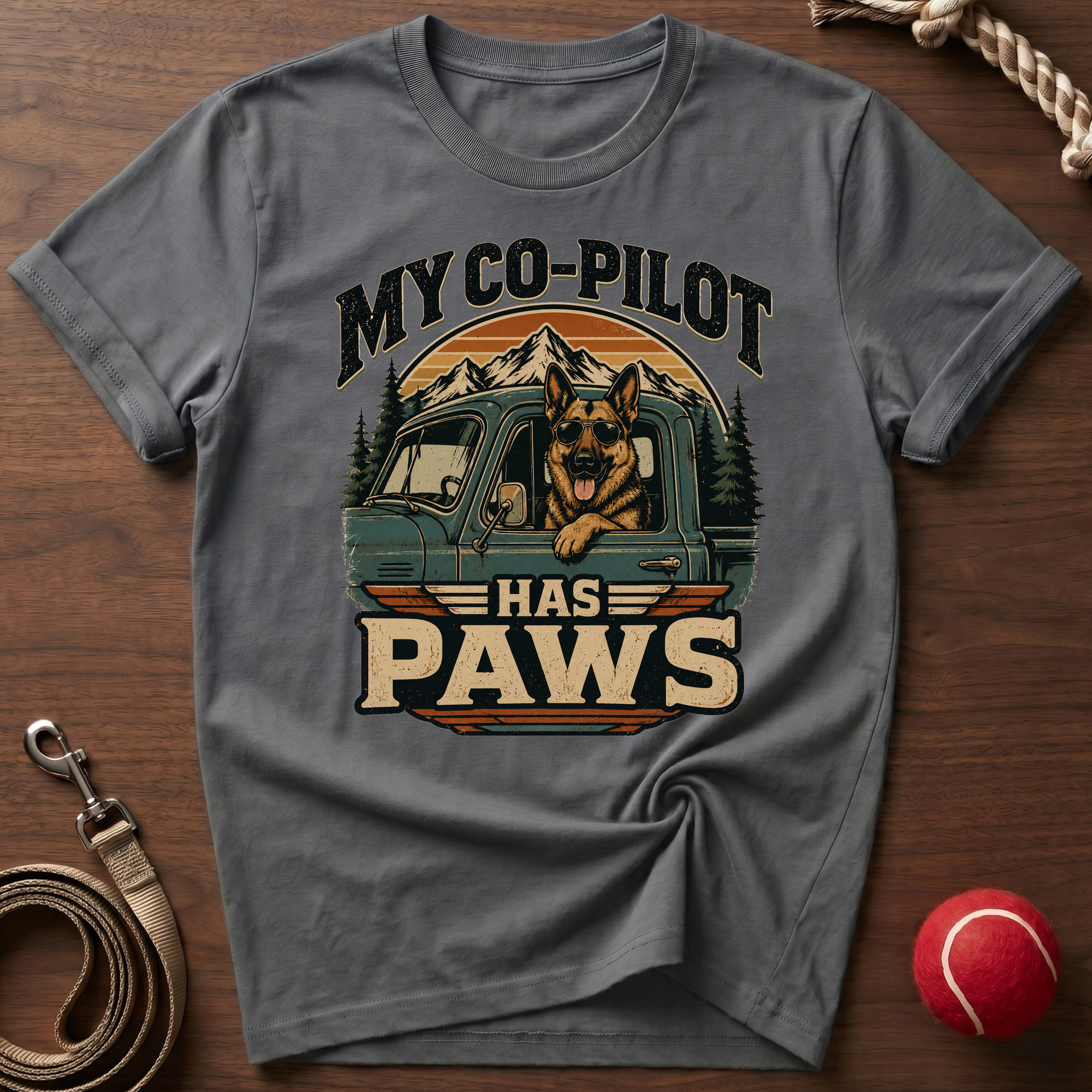 My Co-Pilot Has Paws T-Shirt