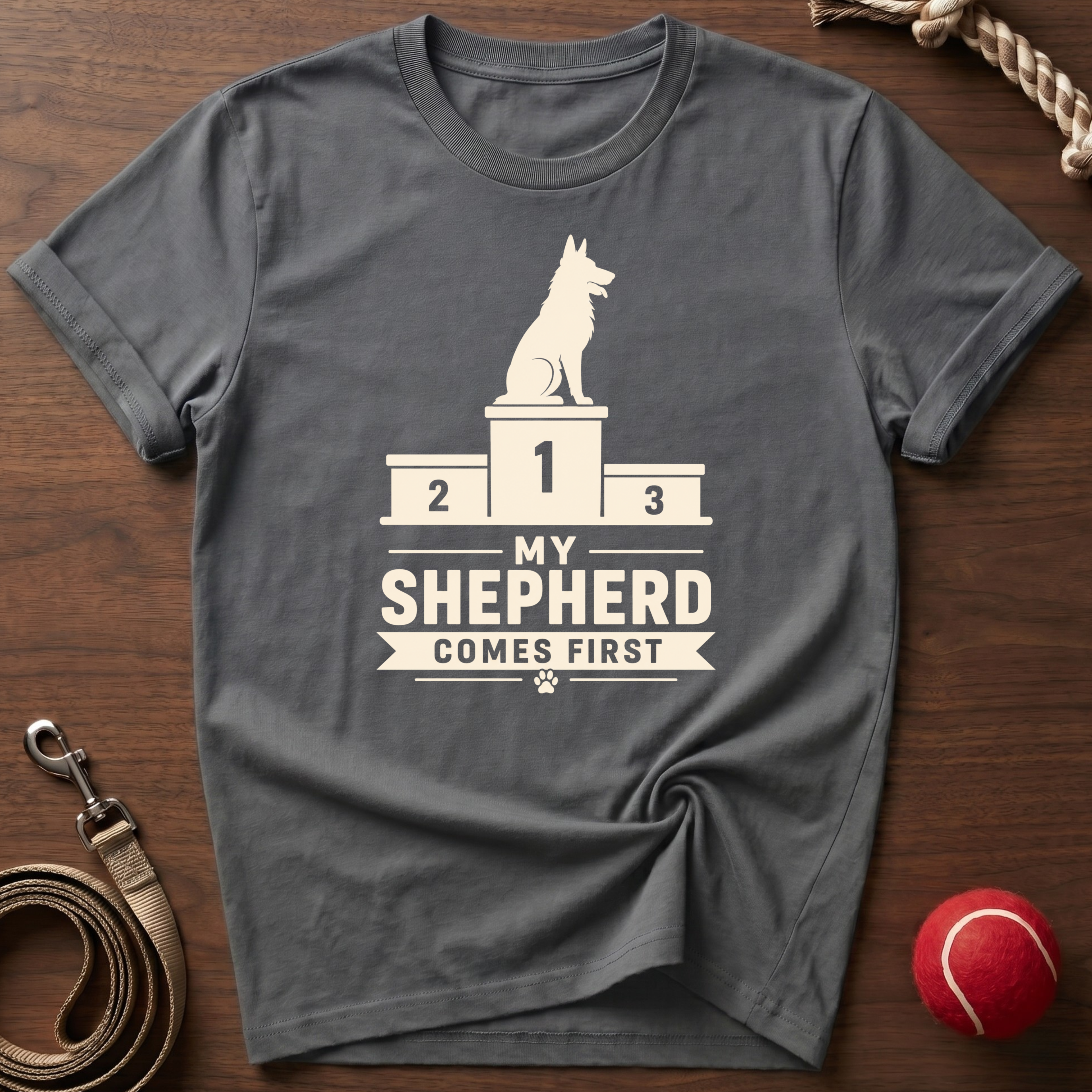 My Shepherd Comes First T-Shirt
