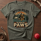 My Co-Pilot Has Paws T-Shirt