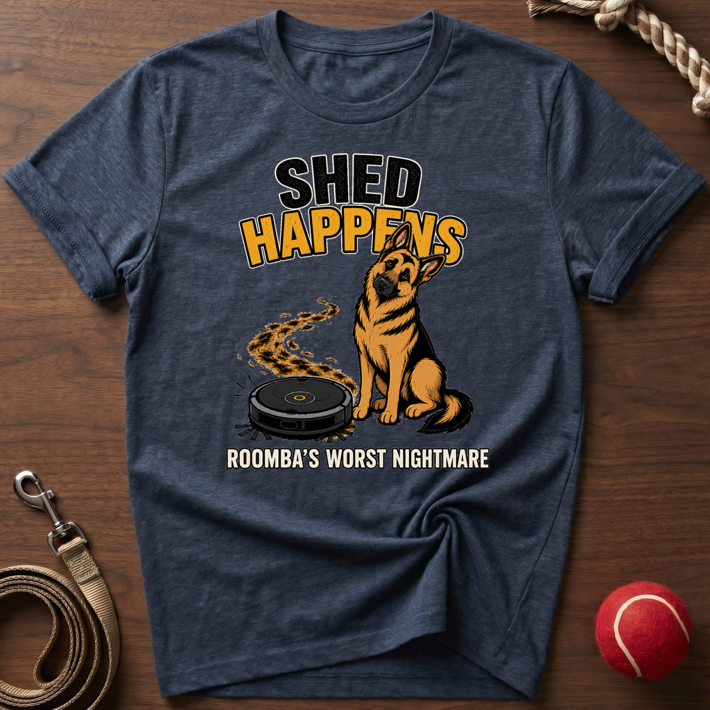 Shed Happens: Roomba's Nightmare T-Shirt