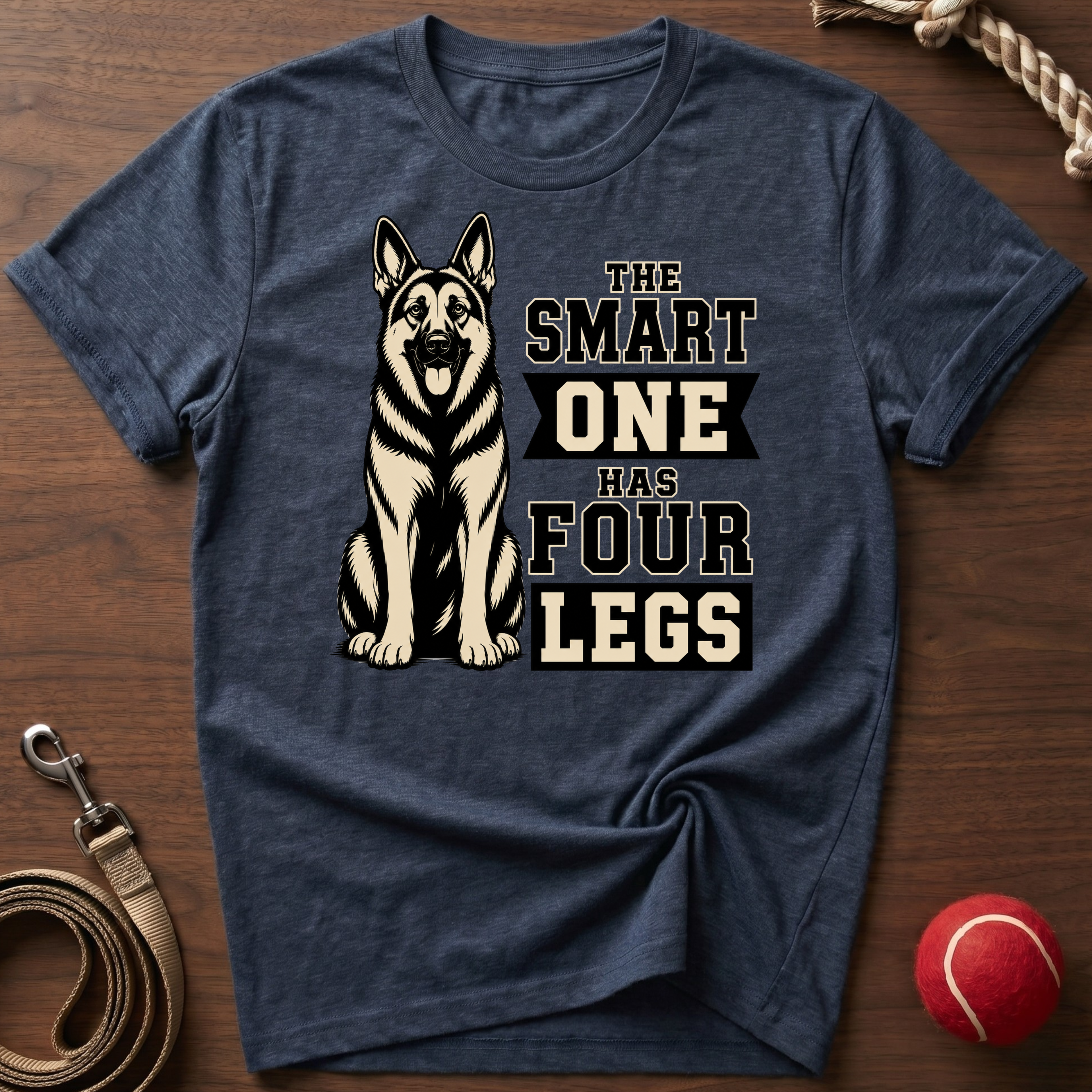 The Smart One Has Four Legs T-Shirt