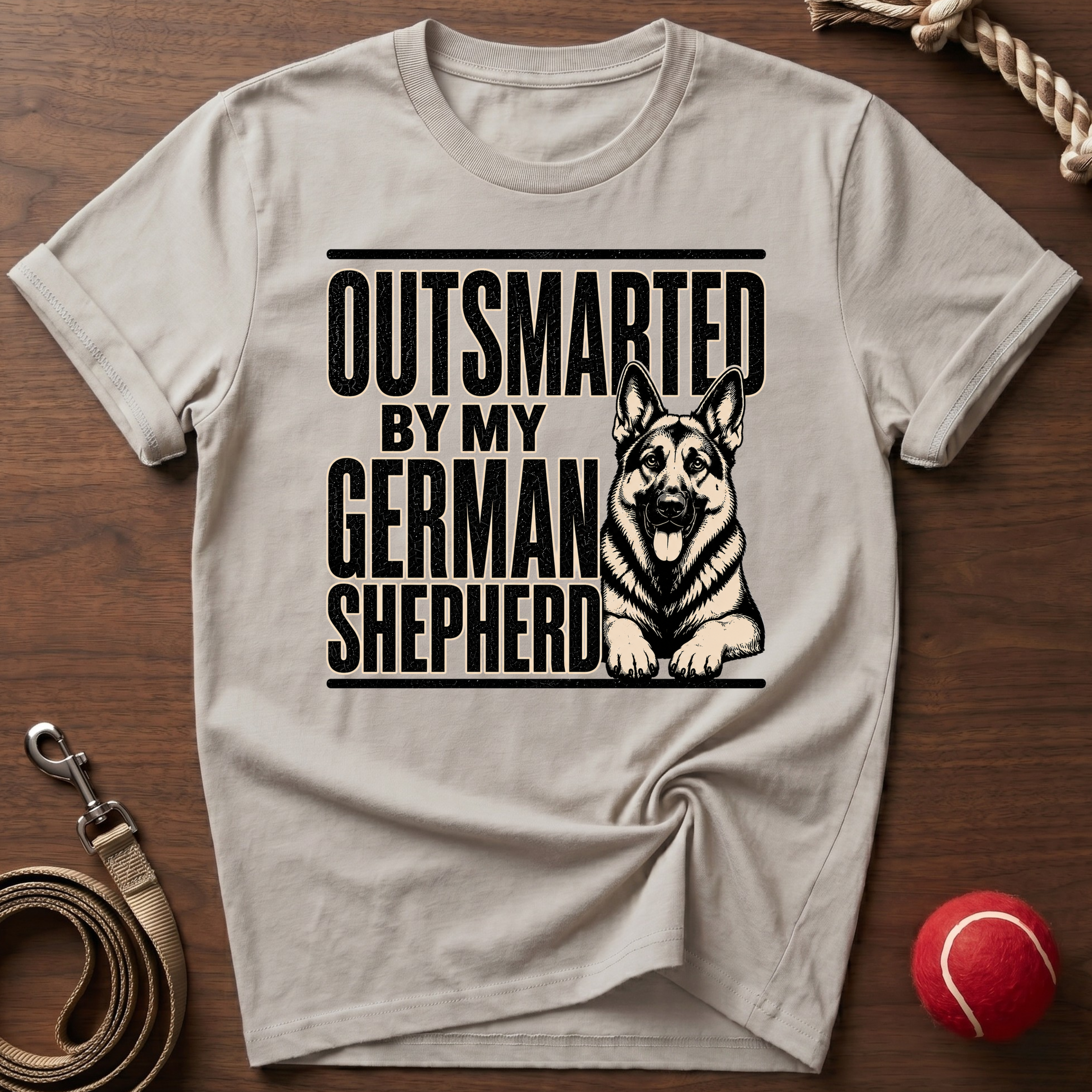 Outsmarted By My German Shepherd T-Shirt