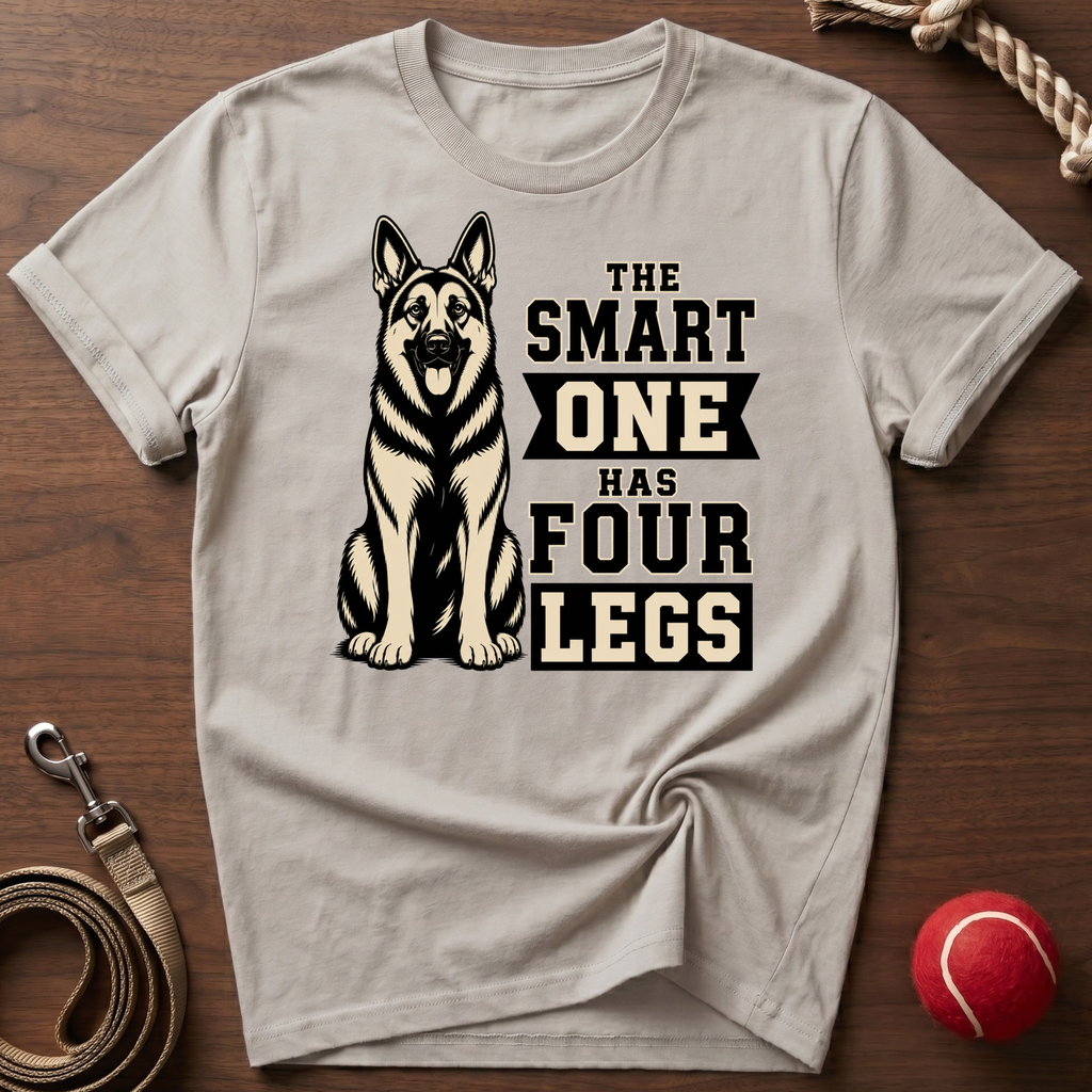 The Smart One Has Four Legs T-Shirt