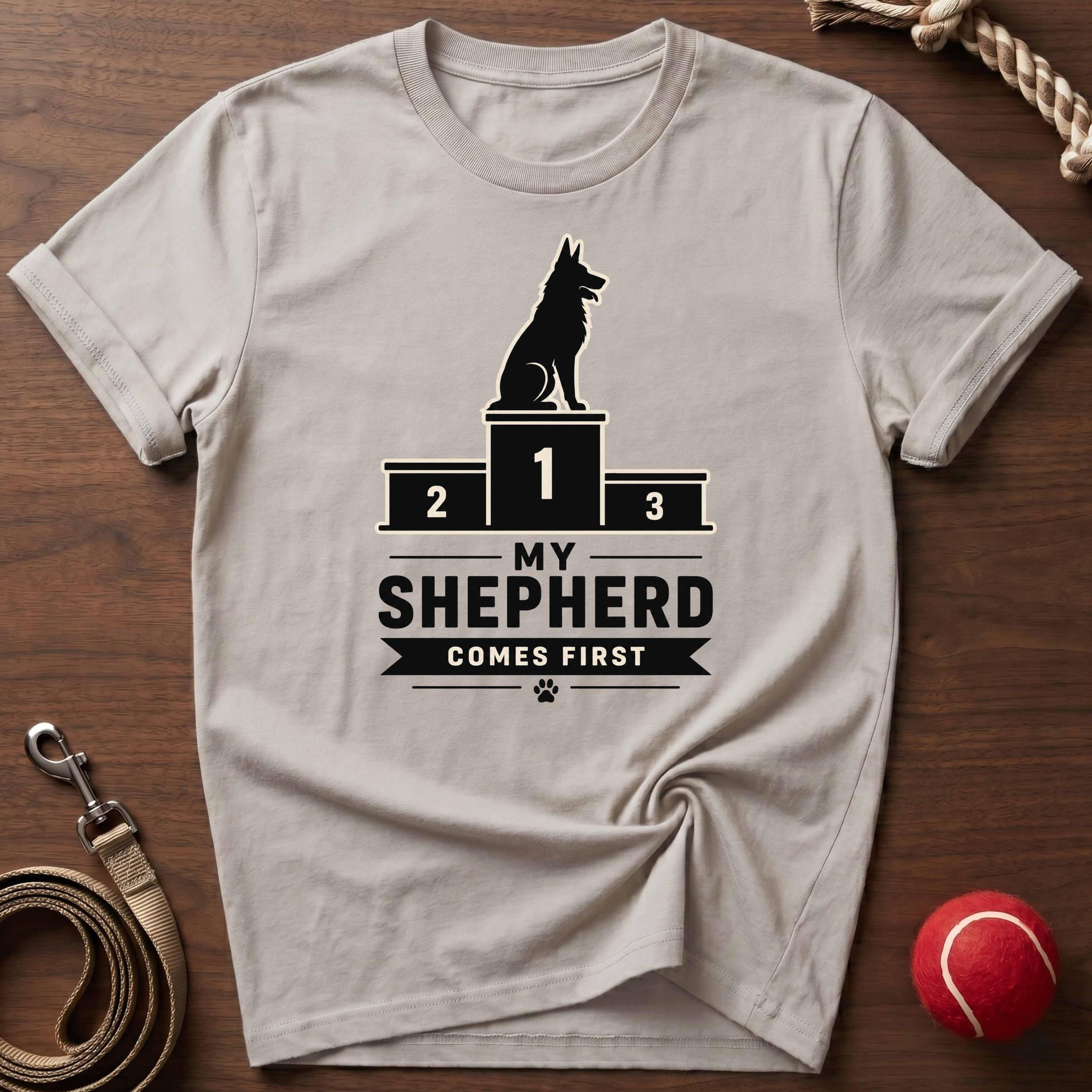 My Shepherd Comes First T-Shirt