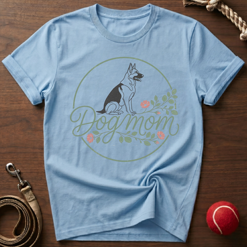 GSD Mom & Flowers T-Shirt