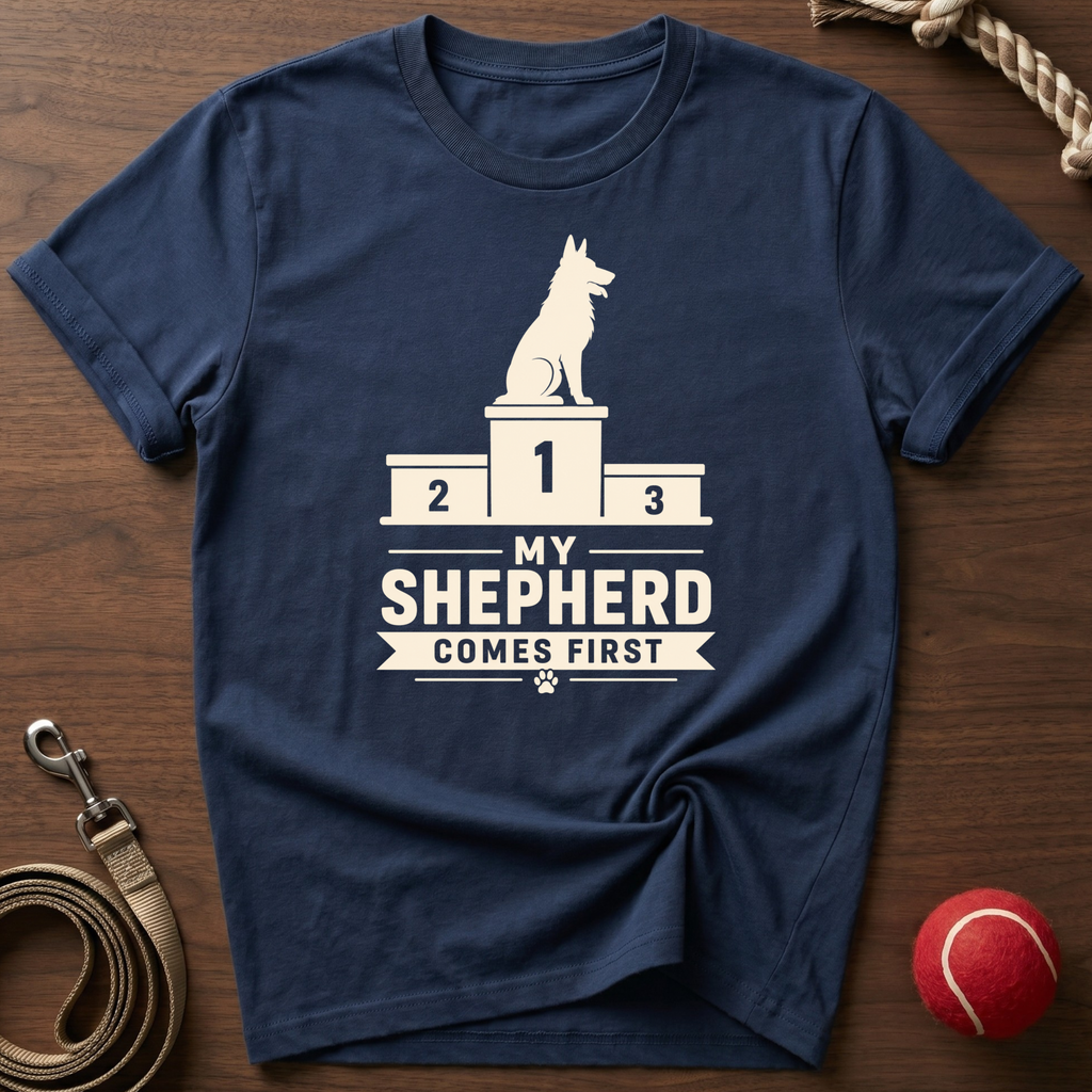 My Shepherd Comes First T-Shirt