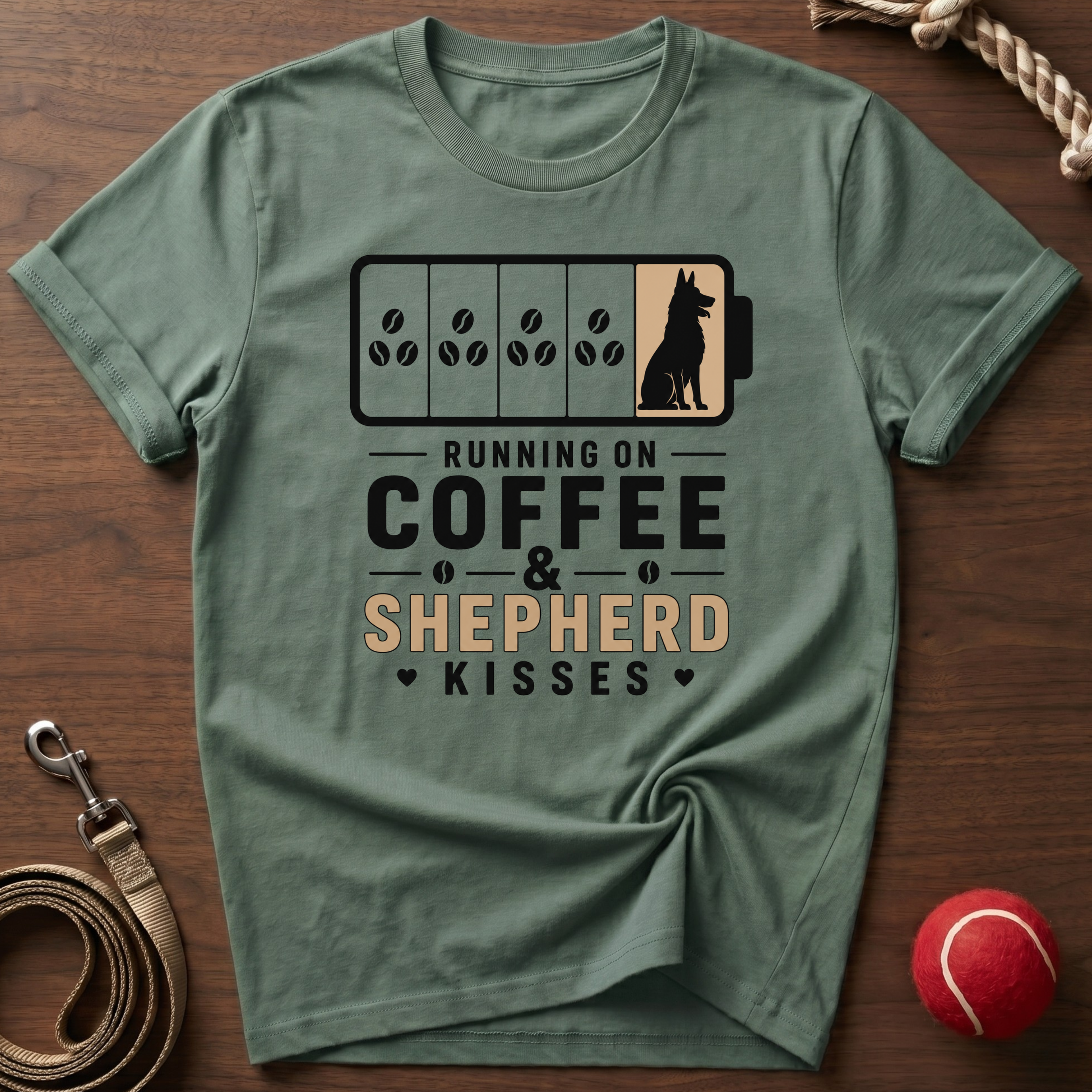 Running On Coffee & Shepherd Kisses T-Shirt