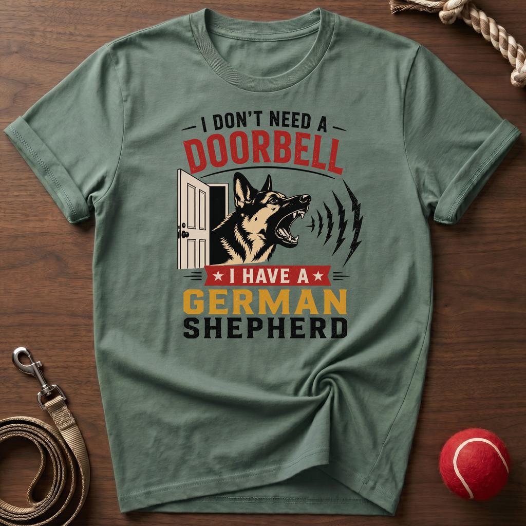 Doorbell: German Shepherd T-Shirt