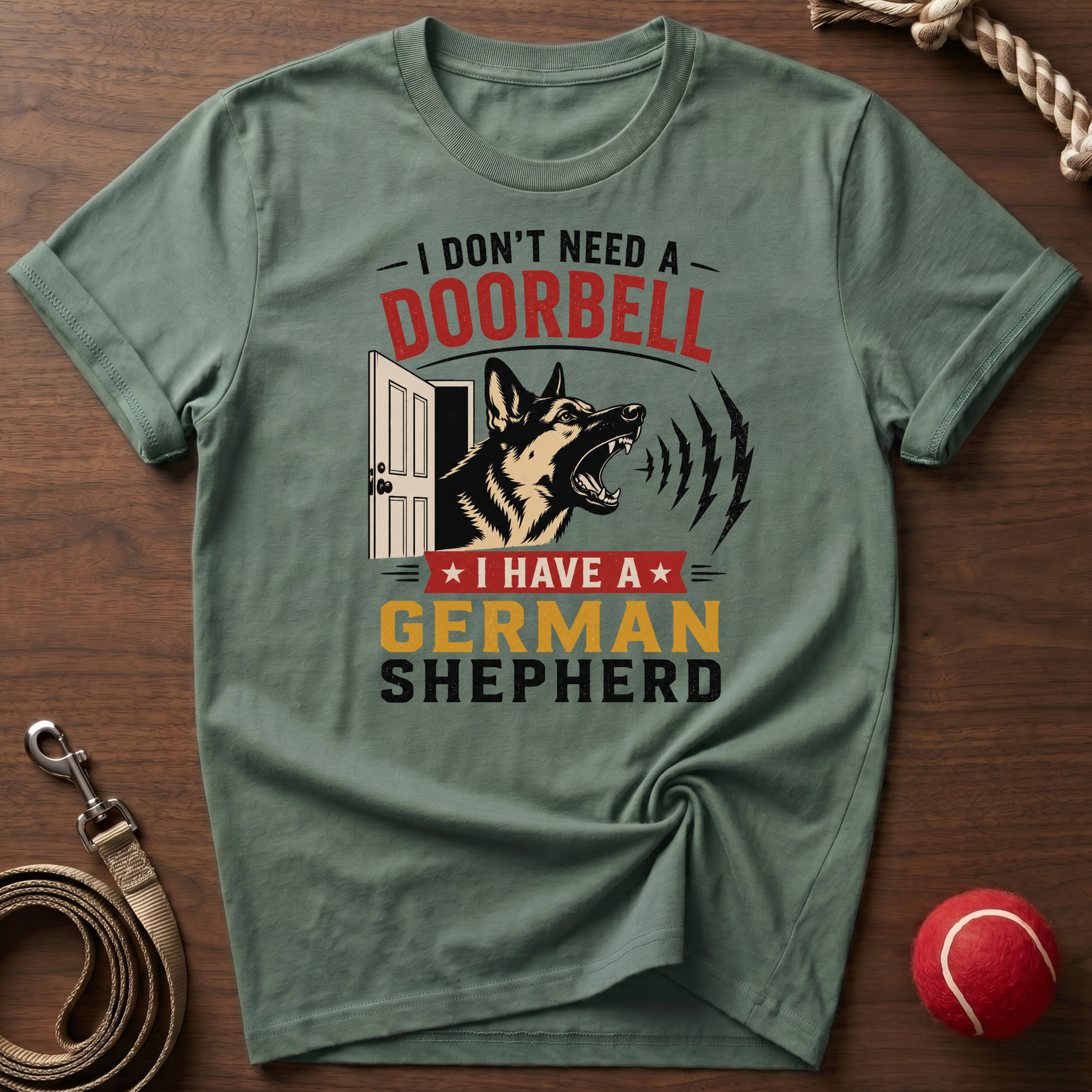 Doorbell: German Shepherd T-Shirt