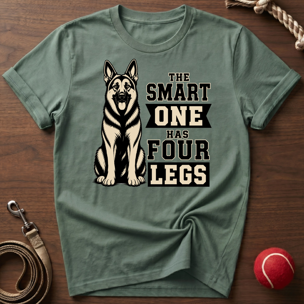 The Smart One Has Four Legs T-Shirt