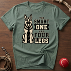 The Smart One Has Four Legs T-Shirt