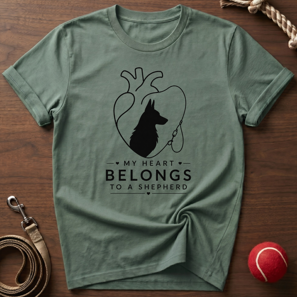 My Heart Belongs To A Shepherd T-Shirt