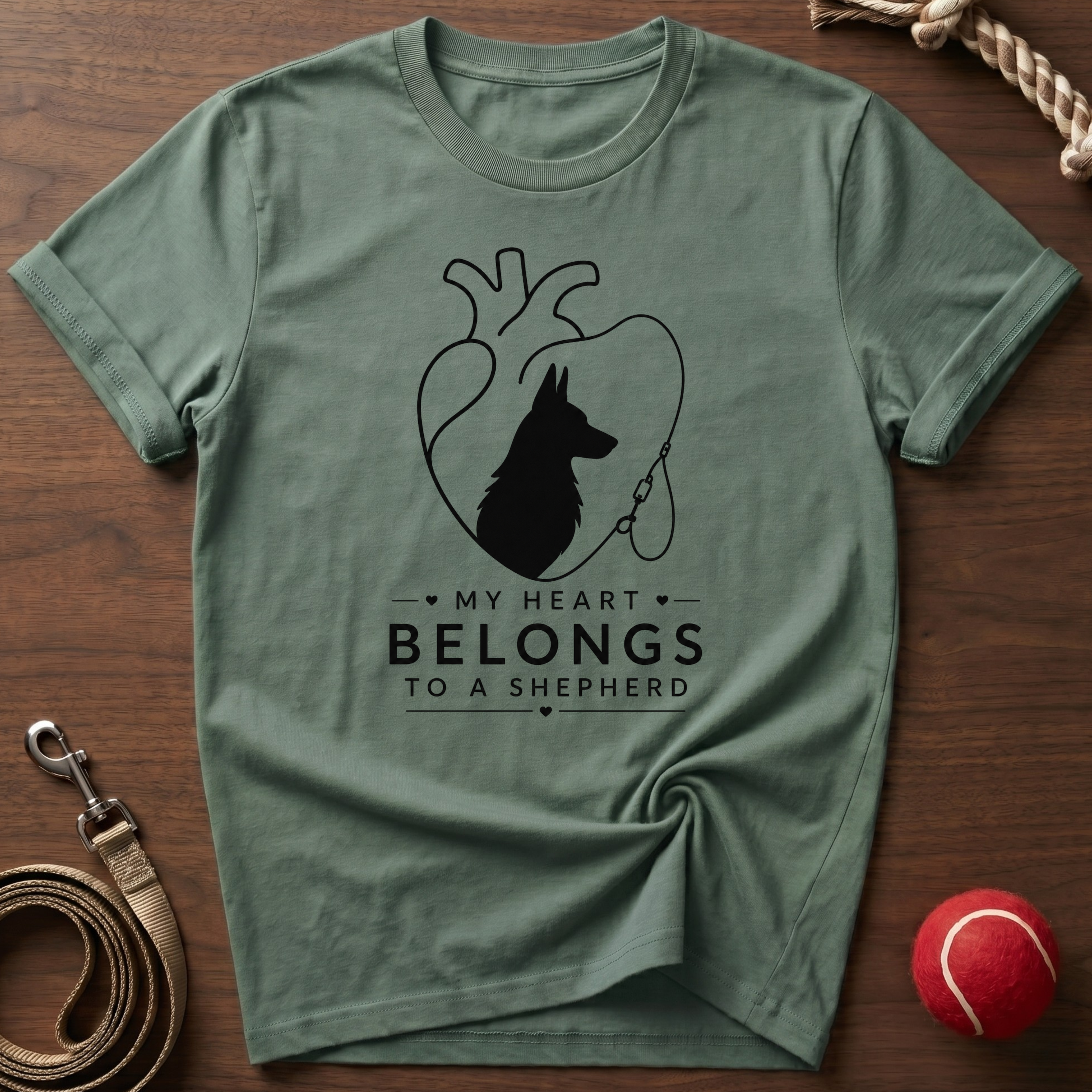My Heart Belongs To A Shepherd T-Shirt