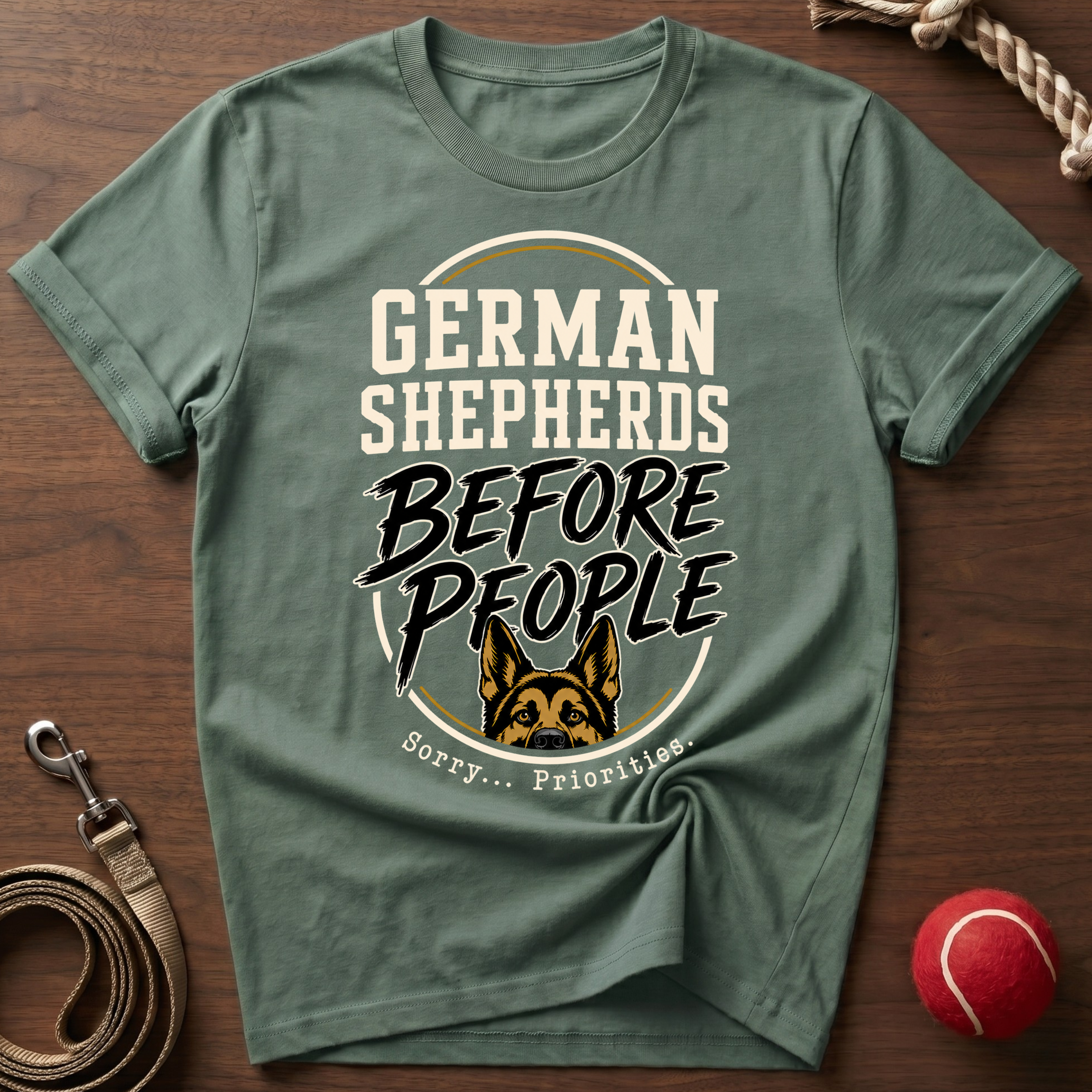 German Shepherds Before People T-Shirt