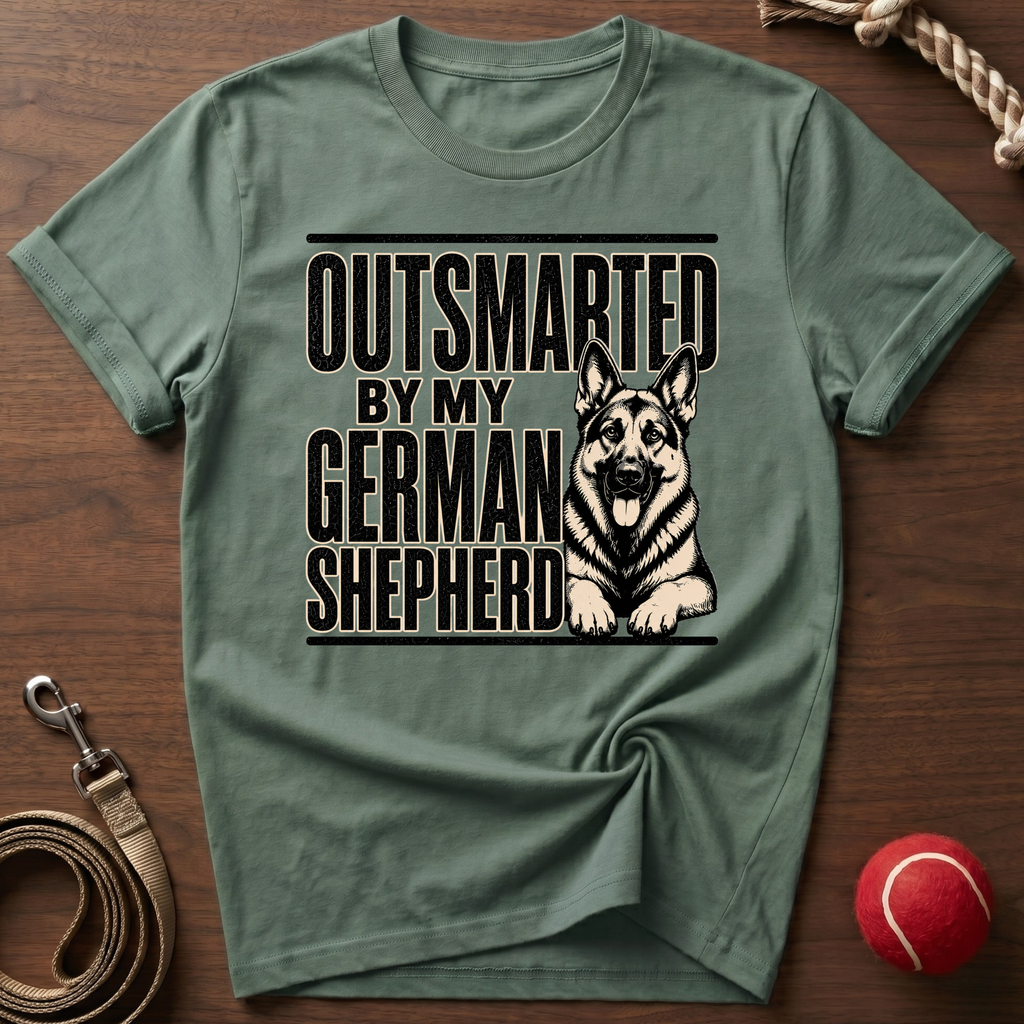 Outsmarted By My German Shepherd T-Shirt