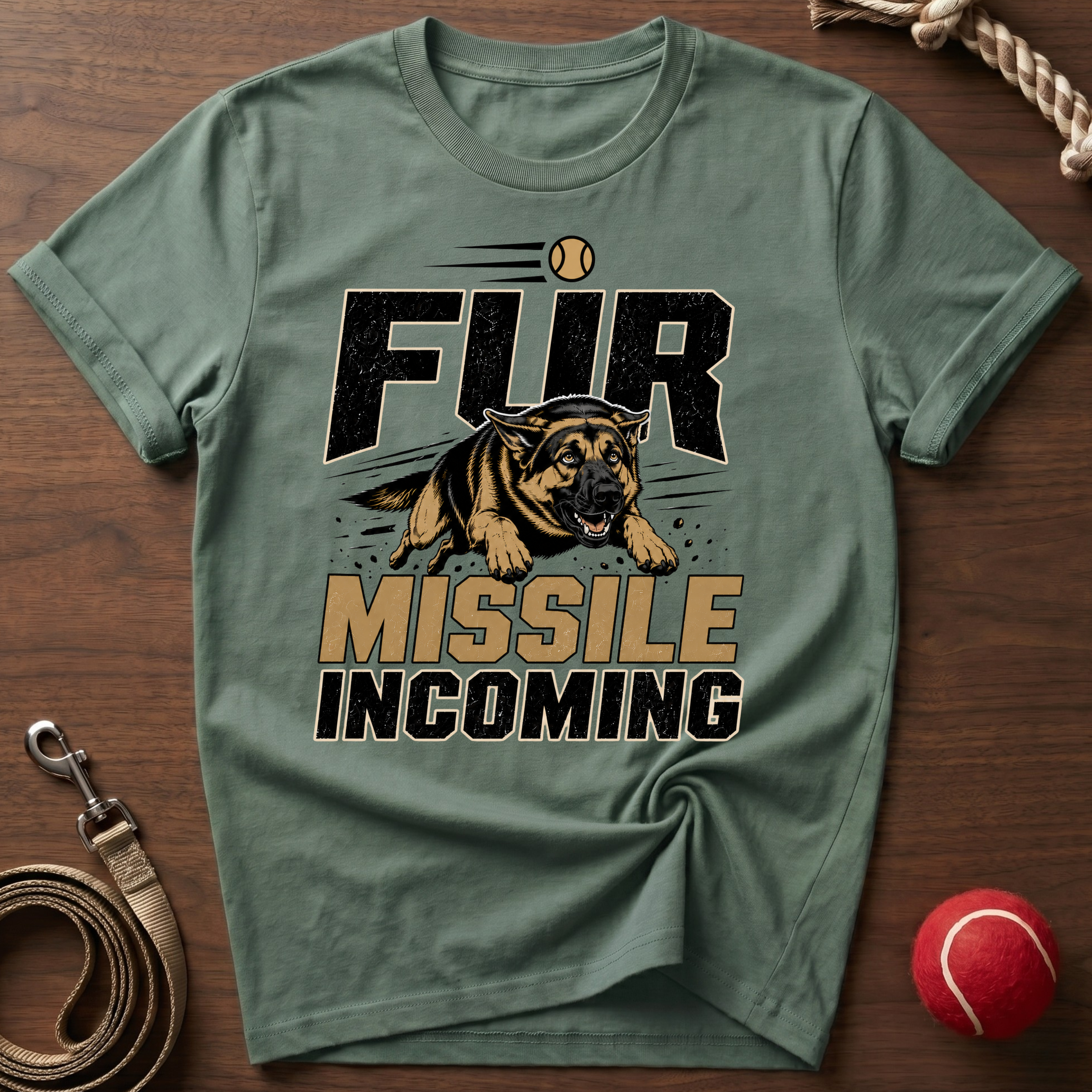 Fur Missile Incoming T-Shirt