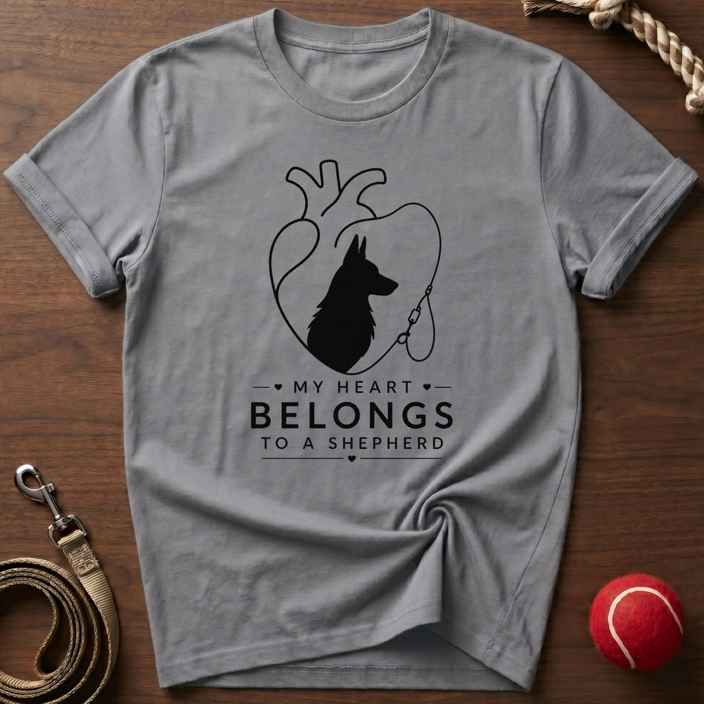 My Heart Belongs To A Shepherd T-Shirt