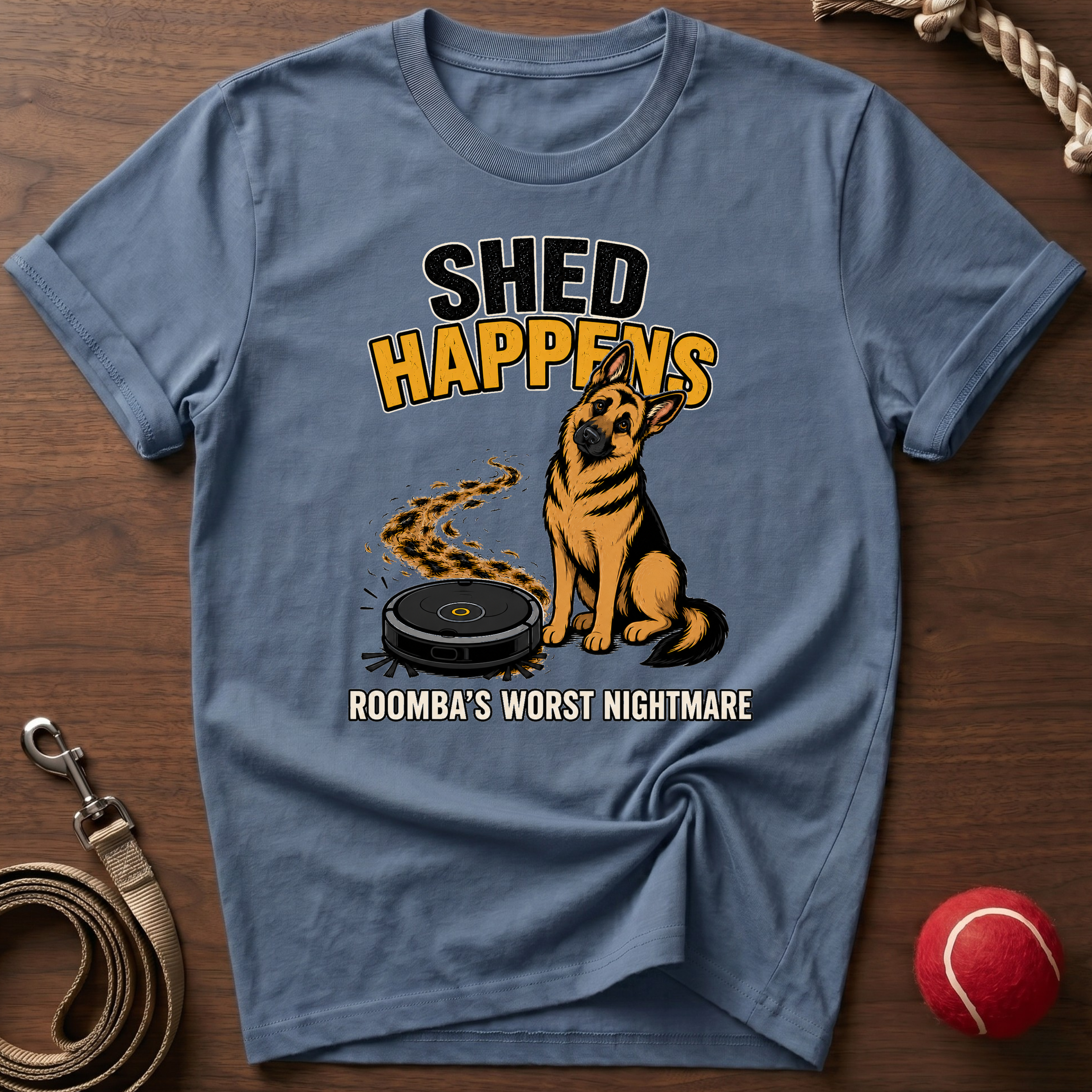 Shed Happens: Roomba's Nightmare T-Shirt