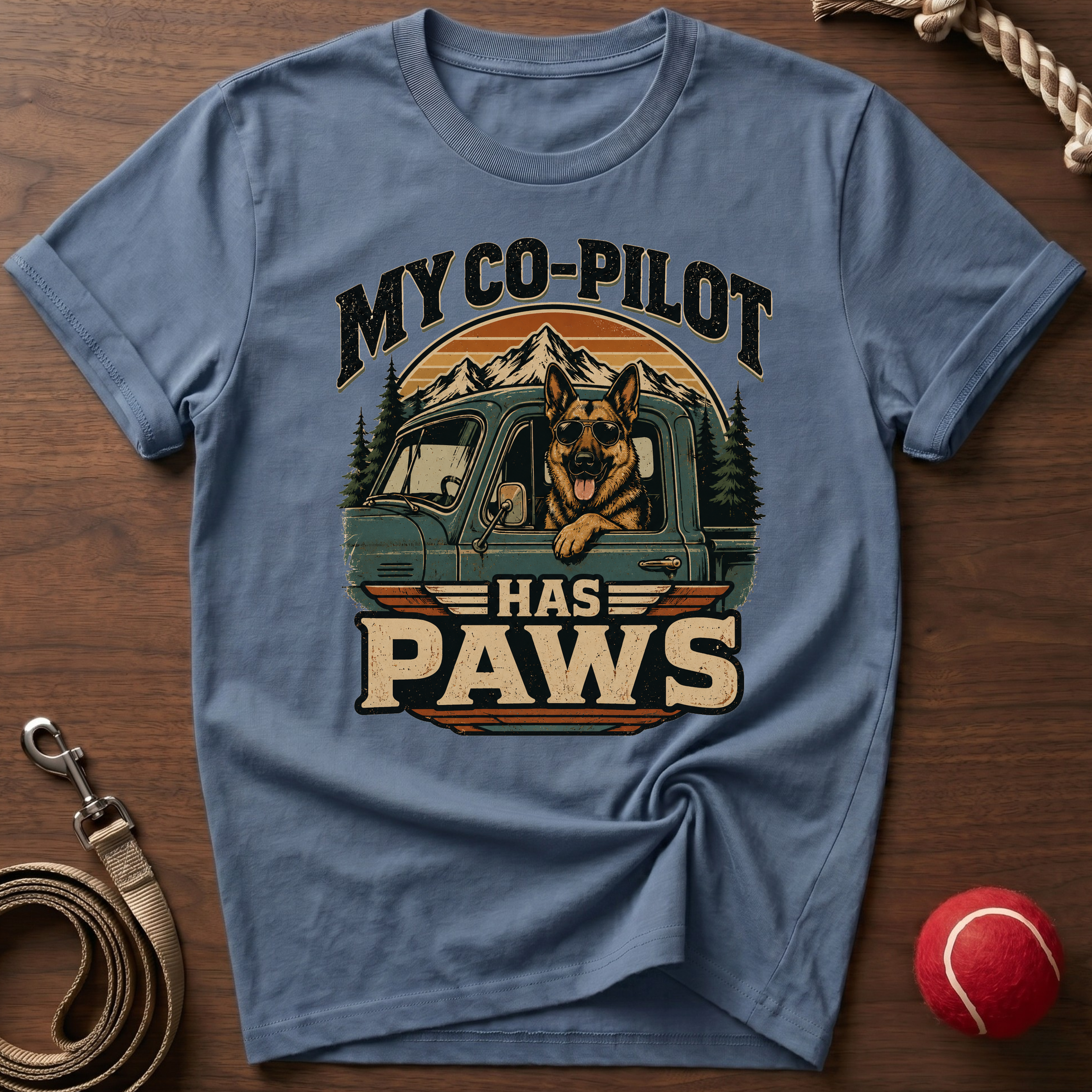 My Co-Pilot Has Paws T-Shirt