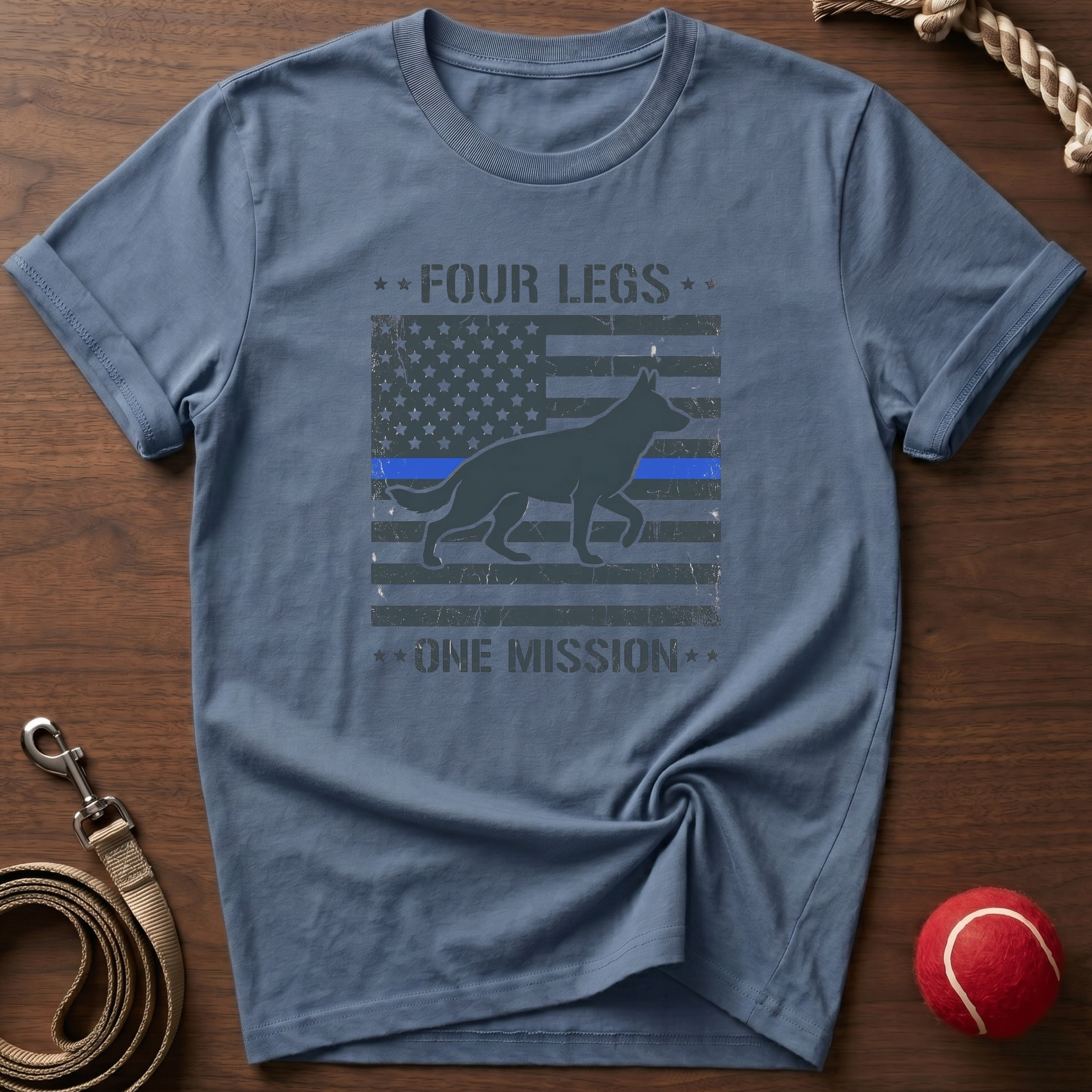 Blue Line. One Mission T-Shirt