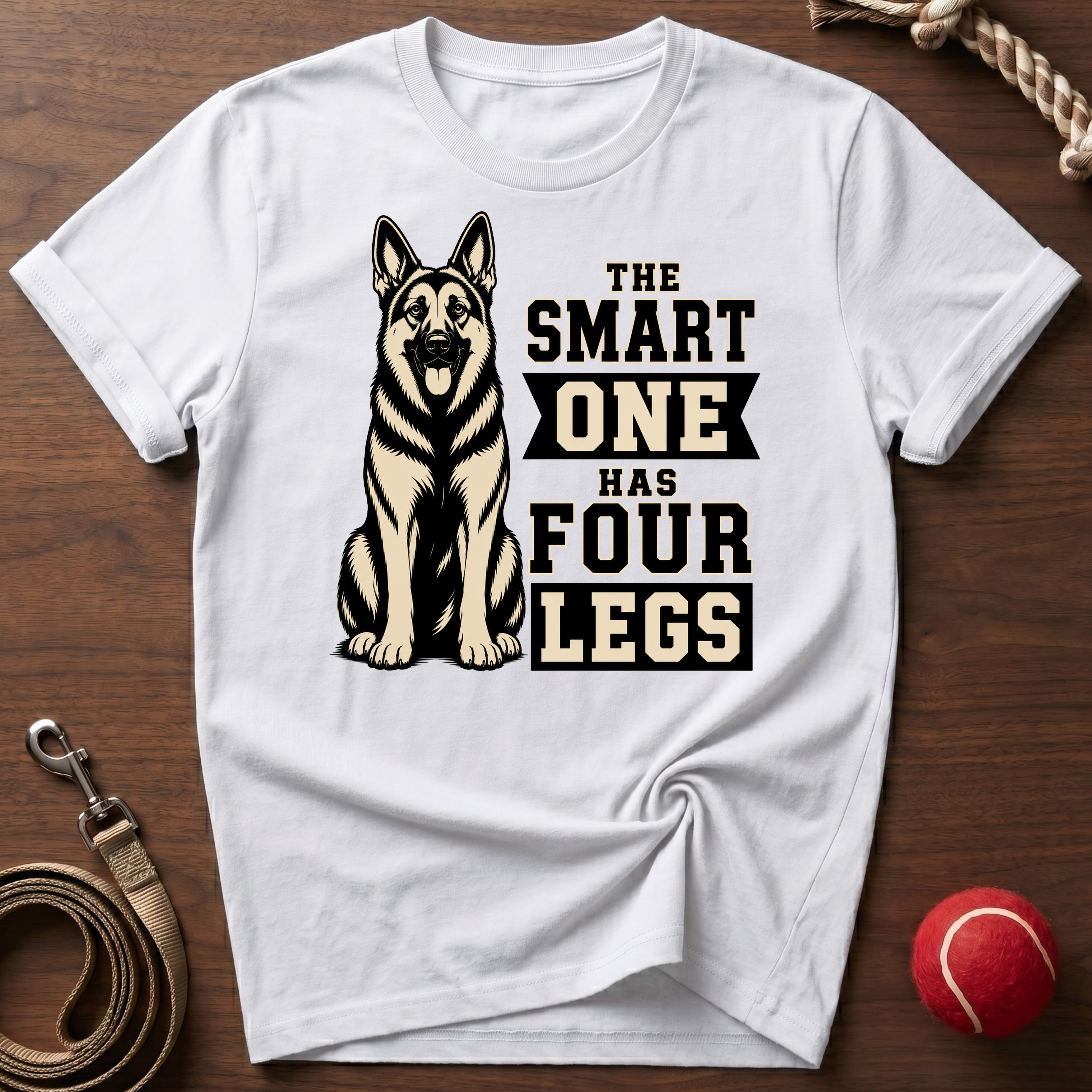 The Smart One Has Four Legs T-Shirt